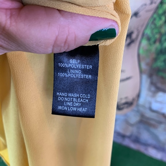 LULU'S Groove Thing Golden Swing Mini Dress, S - Picture 7 of 11